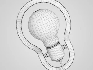 cgaxis decorative wall lamp set 42 3D Model
