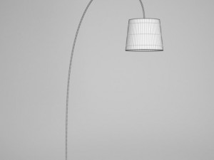 cgaxis black floor lamp 43 Modelo 3D