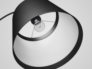 cgaxis black floor lamp 43 Modelo 3D