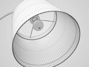 cgaxis black floor lamp 43 3D Model