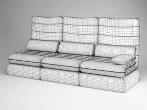 cgaxis modern sofa 06 3D 모델