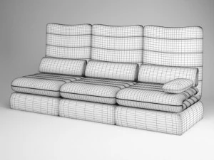 cgaxis modern sofa 06 3D Model