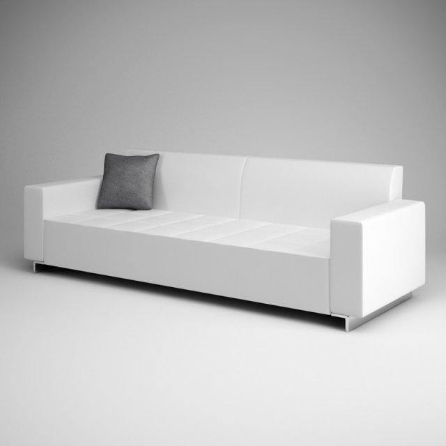 cgaxis white sofa 07 Modelo 3D .c4d .max .obj .3ds .fbx .stl .blend 