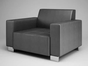 सीगैक्सिस ग्रेफाइट आर्मचेयर 11 3D मॉडल