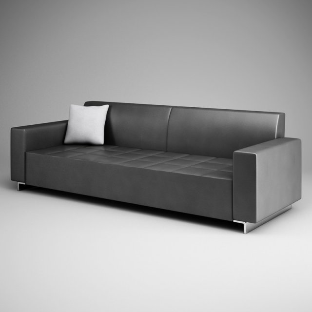 cgaxis graphite sofa 12 3D-Modell .c4d .max .obj .3ds .fbx .stl .blend 