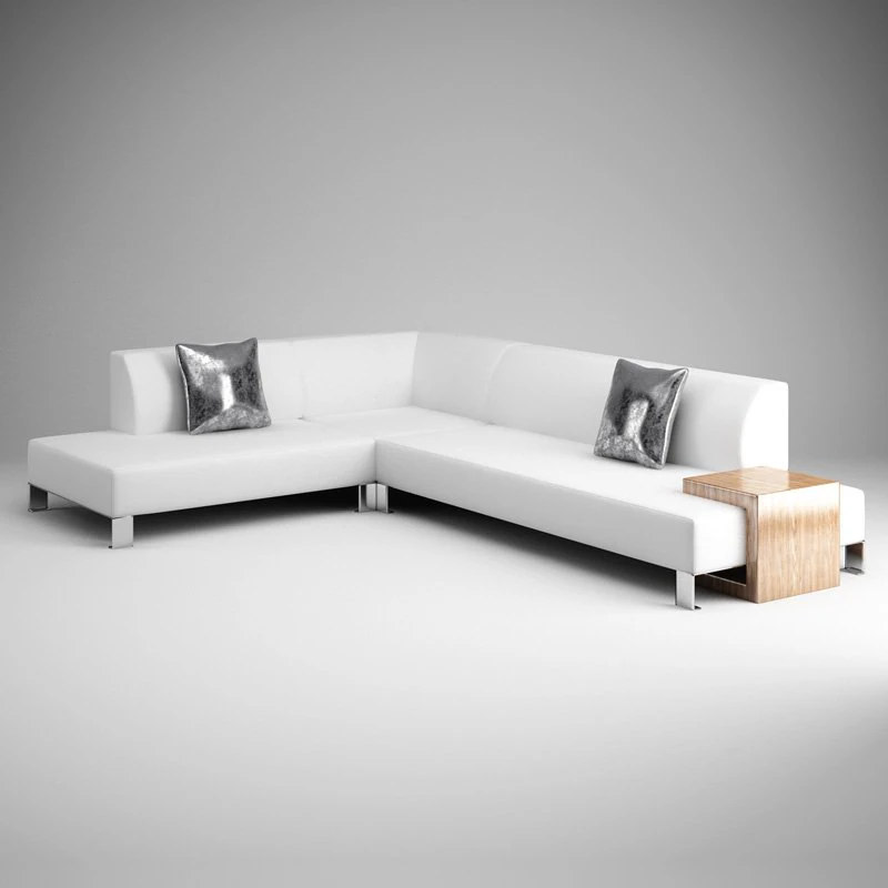 cgaxis white modern sofa 13 3D Model .c4d .max .obj .3ds .fbx .stl .blend 