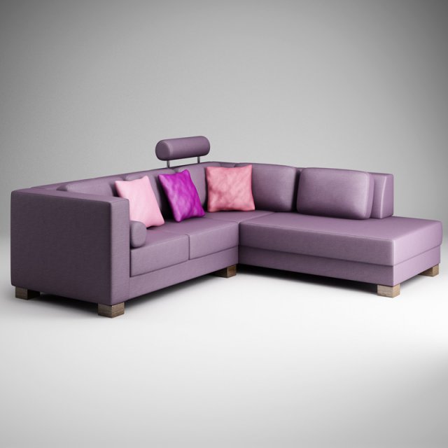 cgaxis violet corner sofa 14 Modelo 3D .c4d .max .obj .3ds .fbx .stl .blend 