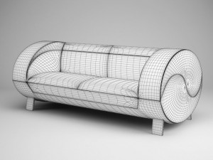 cgaxis modern sofa 16 3D Model