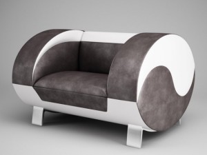 cgaxis modern armchair 17 3D Model