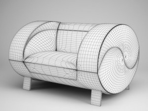 cgaxis modern armchair 17 3D Модель