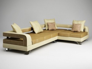 cgaxis corner sofa 18 3D Модель