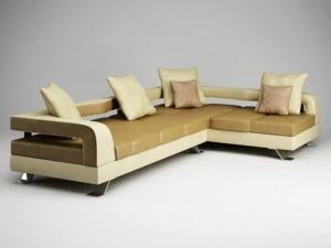 सीगैक्सिस कॉर्नर सोफा 18 3D मॉडल