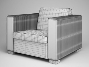 cgaxis armchair 22 3Dモデル