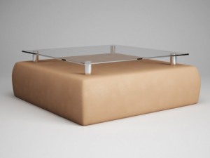 cgaxis glass table 25 3D Model