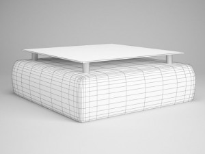 cgaxis glass table 25 3D Model