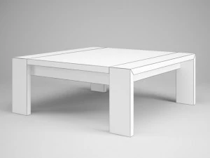 cgaxis wooden table 27 3D Model