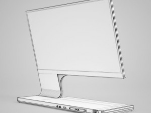 cgaxis pc monitor Modelo 3D