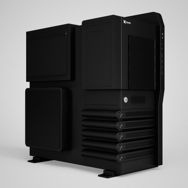 cgaxis pc case 03 3D Модель .c4d .max .obj .3ds .fbx .stl .blend 