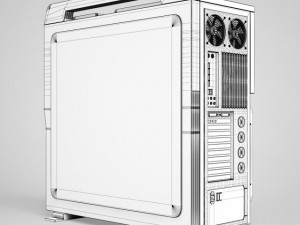 cgaxis pc case 03 3D Модель