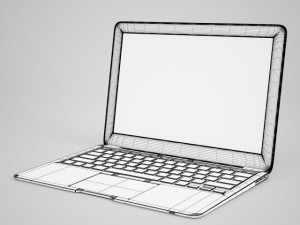 cgaxis notebook Modelo 3D