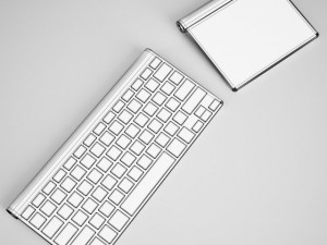 cgaxis keyboard with touchpad Model 3D