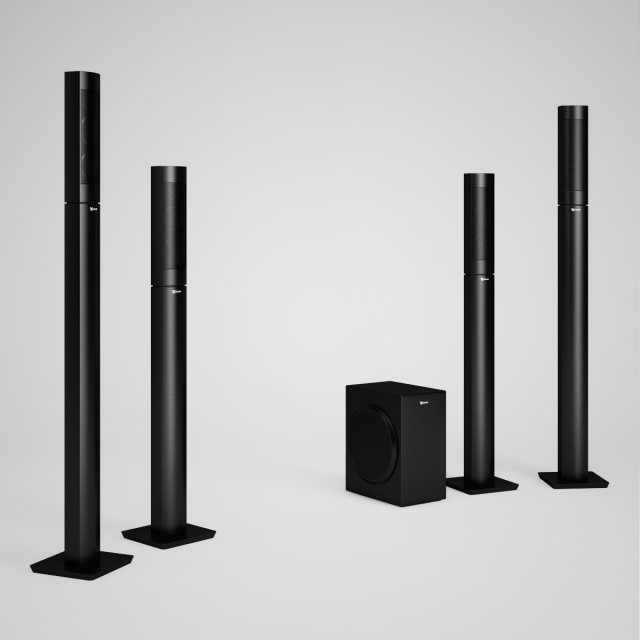 cgaxis speaker set 3D-Modell .c4d .max .obj .3ds .fbx .stl .blend 