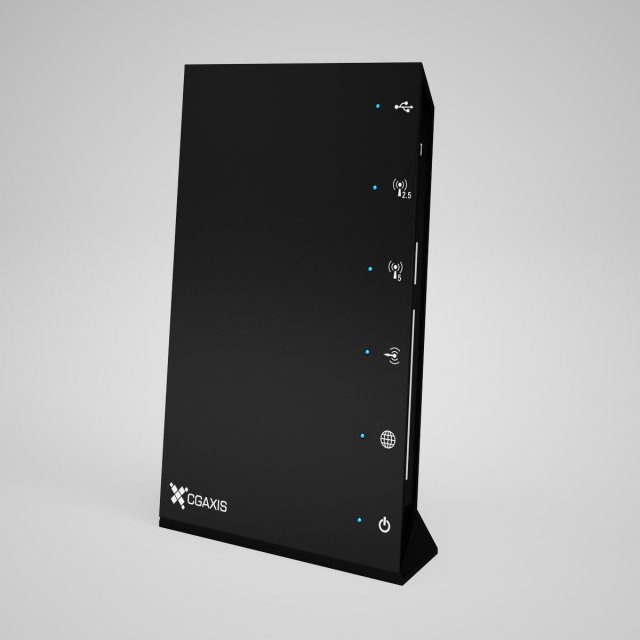 cgaxis wifi router 02 Model 3D .c4d .max .obj .3ds .fbx .stl .blend 
