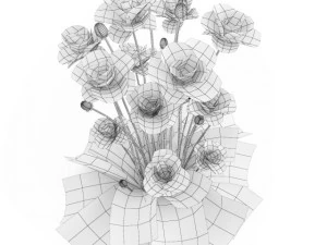 cgaxis iranian poppy 3D Model