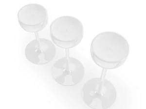 white candlesticks 3D Model