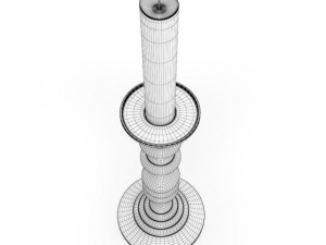 chrome candlestick 3D Model