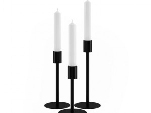 black candlesticks Modelo 3D