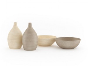 bowls and vases set 3D 모델