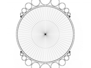round mirror Modelo 3D
