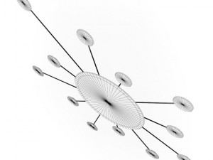 round mirror set Modelo 3D