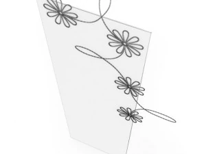 mirror with ornament 3D Model