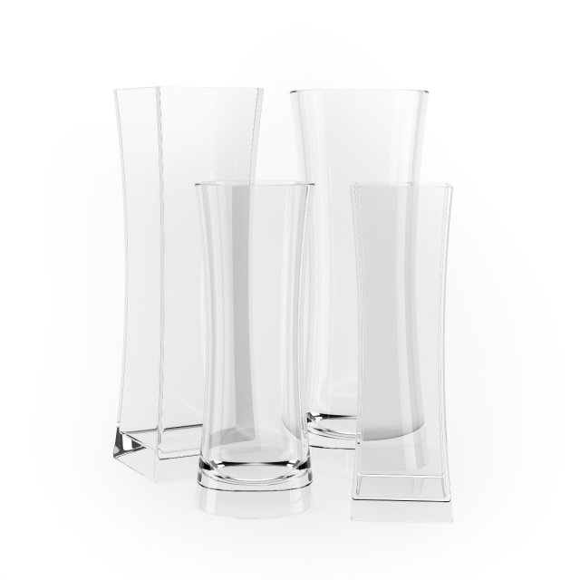 glass vases Modèle 3D .c4d .max .obj .3ds .fbx .stl .blend 