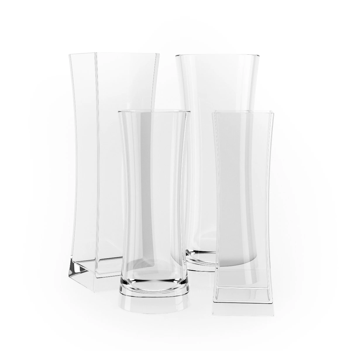 glass vases 3D Model .c4d .max .obj .3ds .fbx .stl .blend 