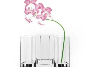 꽃과 꽃병 3D 모델