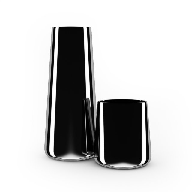 chrome vases Modelo 3D .c4d .max .obj .3ds .fbx .stl .blend 