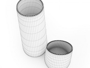chrome vases Modelo 3D