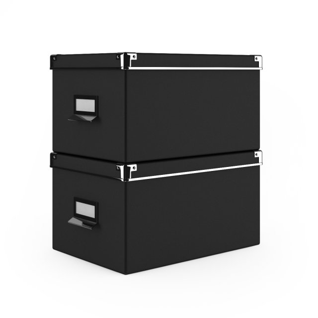 document boxes 3D Model .c4d .max .obj .3ds .fbx .stl .blend 