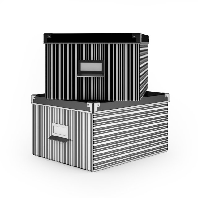 document boxes 3Dモデル .c4d .max .obj .3ds .fbx .stl .blend 