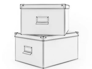 문서 상자 3D 모델