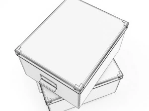 문서 상자 3D 모델