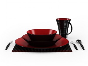 tableware set 3Dモデル