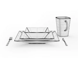 tableware set 3D Model