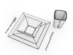 tableware set 3D Model
