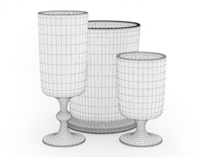 glass set Modèle 3D