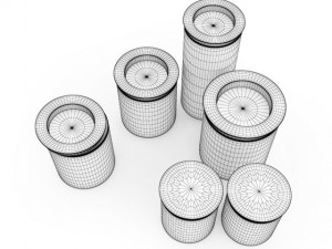 spice containers 3D-Modell
