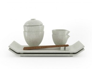 sushi tableware set 3D Model
